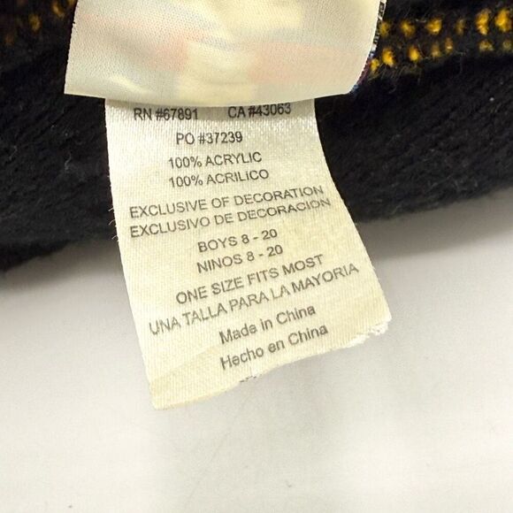 NFL Team Apparel Youth Pittsburgh Steelers Beanie Hat Winter Cap with Pom Poms - Picture 8 of 8